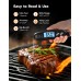 Vuwwey Instant Read Meat Thermometer Digital with Dual Probe, Food Thermometer for Cooking & Grilling, Large Backlit & Calibration, Grill Thermometer for Outside/Kitchen/Oven//Smoker/BBQ/Baking, Black