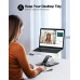 Vuwwey Foldable Laptop Stand, Height Adjustable Ergonomic Computer Stand for Desk, Aluminum Portable Laptop Riser Holder Mount Compatible with MacBook Pro Air, HP, Dell 10-16" (Black)