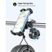 Vuwwey Bike Phone Mount, 360° Rotatable Motorcycle Phone Mount [One-Hand Operation], Bike Phone Holder for ATV MTB Scooter Compatible with iPhone 16 Plus/15/14/13 Pro Max/12 Mini/11 XS, 4.7-6.7'' Phone