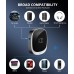 Vuwwey AUX Bluetooth Adapter for Car, [LED Screen] Bluetooth 5.3 Receiver for Speaker/Home Stereo/Wired Headphones, 3.5mm Wireless Audio Receiver for Hands-Free Call/Music, Dual Connection