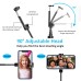 Vuwwey Monopod Selfie Stick Bluetooth, Lightweight Aluminum All in One Extendable Selfie Sticks Compact Design, Compatible with iPhone 15/14 Pro Max/14 Pro/14/14 Plus/13 Pro Max/13 Pro/13, Galaxy S22