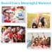 Vuwwey Monopod Selfie Stick Bluetooth, Lightweight Aluminum All in One Extendable Selfie Sticks Compact Design, Compatible with iPhone 15/14 Pro Max/14 Pro/14/14 Plus/13 Pro Max/13 Pro/13, Galaxy S22