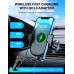 Aclekk Wireless Car Charger Mount [QC 3.0 Charger Adapter Included], 15W Max Qi Fast Charging Air Vent Car Phone Holder Compatible with iPhone 16 15 14 13 Pro Max 12 Mini 11 XS XR, Samsung S24 S23