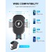 Aclekk Wireless Car Charger Mount [QC 3.0 Charger Adapter Included], 15W Max Qi Fast Charging Air Vent Car Phone Holder Compatible with iPhone 16 15 14 13 Pro Max 12 Mini 11 XS XR, Samsung S24 S23