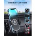 Aclekk Wireless Car Charger Mount [QC 3.0 Charger Adapter Included], 15W Max Qi Fast Charging Air Vent Car Phone Holder Compatible with iPhone 16 15 14 13 Pro Max 12 Mini 11 XS XR, Samsung S24 S23